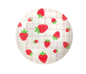 Alameda Strawberry Plaid Plate