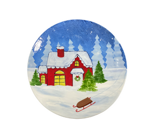 Alameda Christmas Cabin Plate