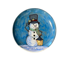 Alameda Rustic Glazed Snowman